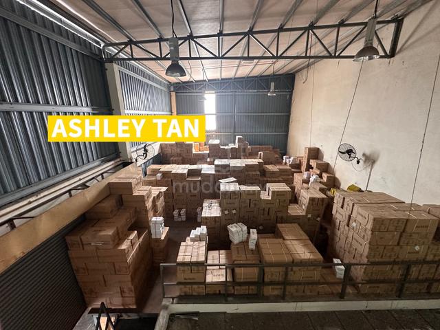 EXTENDED Mezzanine 1.5storey Semi-D Factory Warehouse Permatang Tinggi 1