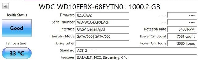 (USED) Western Digital Red 1TB NAS Hard Drive - photo 2 of 2