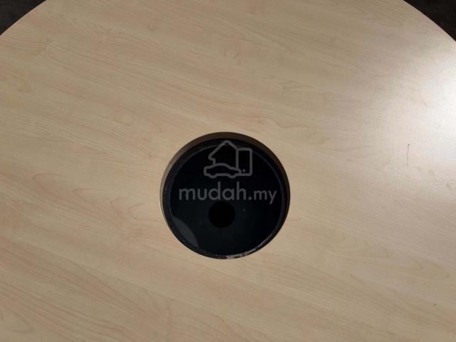 Round Meja Projector Office Table Power Box Displa - photo 2 of 4