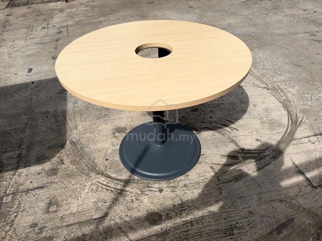 Round Meja Projector Office Table Power Box Displa - photo 4 of 4