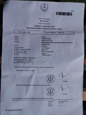 tanah pertanian sawit untuk dijual 1