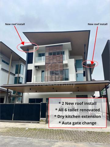 Windsor Estate 3 storey Detached/Bunglow house @ Jln Hu Kee/Benggang 1