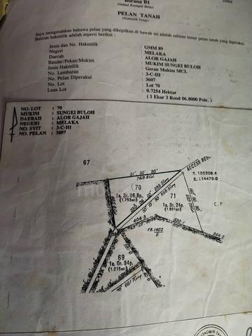 Tanah untuk diusahakan bersebelahan jalan Kpg Brisu 1