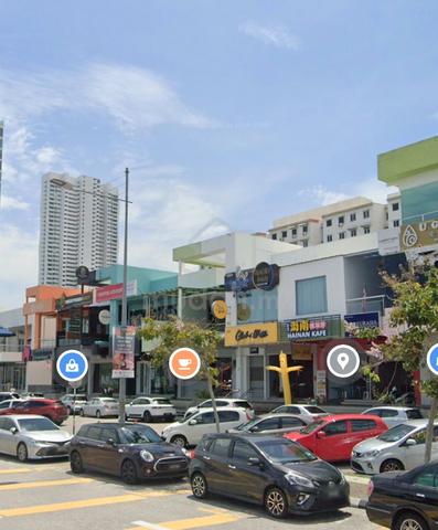 Jelutong Karpal Singh o2 storey shop office facing sea 1