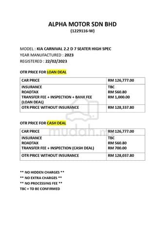 2023 Kia CARNIVAL 2.2 D 7 SEATER HIGH HARGA LELONG - 4