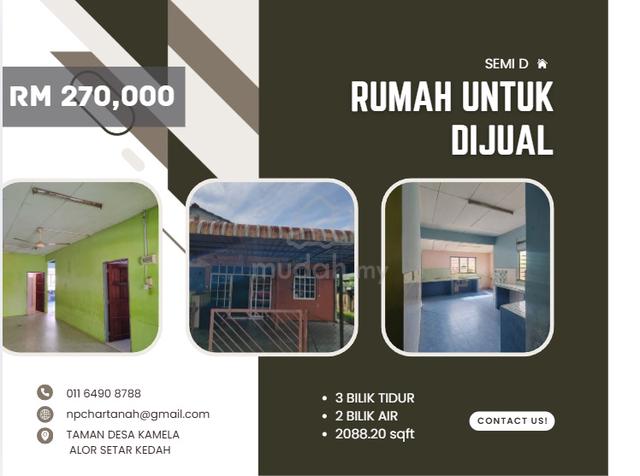Rumah untuk Dijual - TAMAN DESA KAMELA ALOR SETAR KEDAH 1