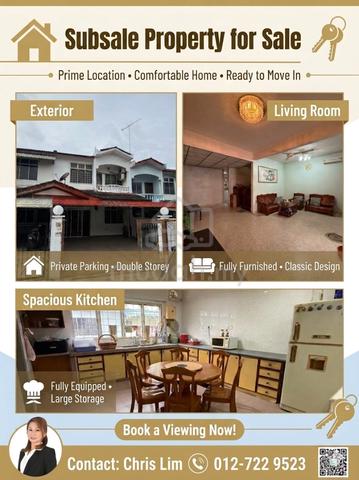 Kluang Barat double Storey Terrace House for Sale 1