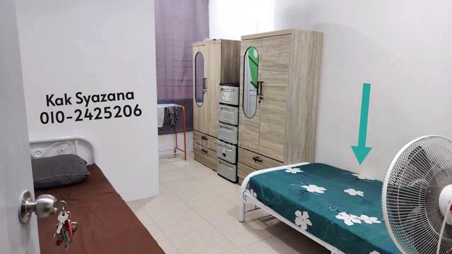 Bilik SHARING 2 Katil FURNISHED 💥 FREE WiFi & FREE Cleaning Service ✅ 1