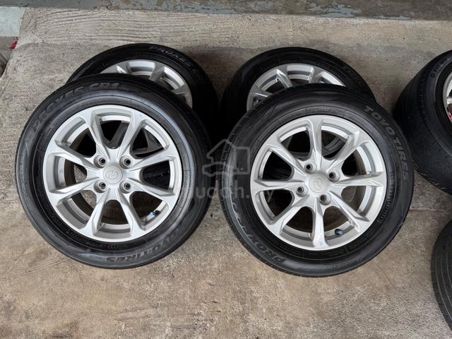 Rim original axia 14 inch siap tayar toyo tahun 24 - photo 2 of 6