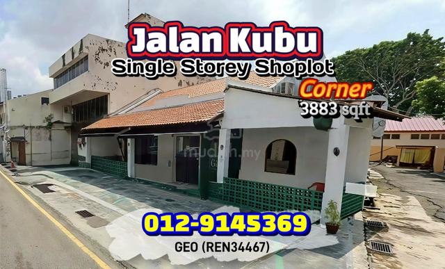 FREEHOLD 1 Storey Shoplot CORNER 3883 sqft, Jalan Kubu Melaka Jonker 1