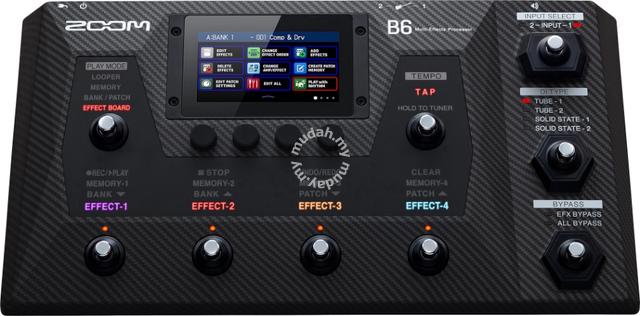 Zoom B6 Bass Guitar Multi Effect Processor - Music Instruments for