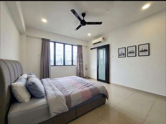 Master bedroom with attached bathroom  1