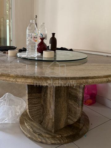 Vintage Solid Marble Dining Table with 6 chairs - photo 3 of 4