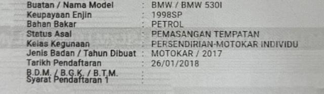 2017/18 BMW 530i 2.0 M-Sport G30 5 series - 3