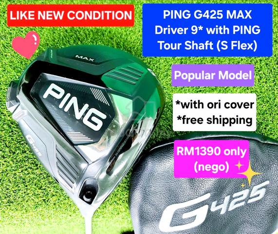 PING G425 MAX 9* with PING Tour 65 Shaft (S Flex) - Sports
