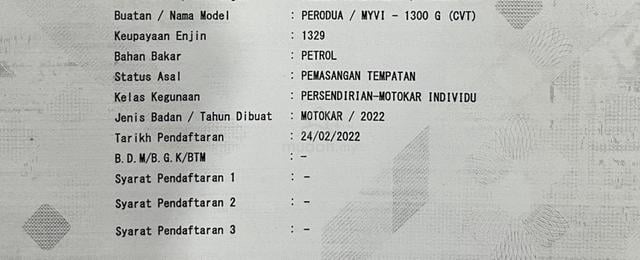 2022 Perodua MYVI 1.3 G (A) [SERVICE PERODUA] - 2