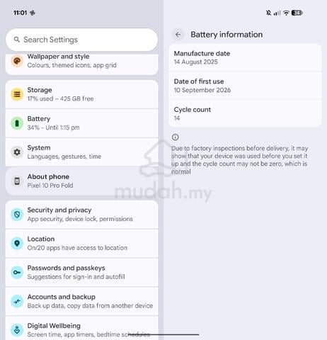 Google pixel 10 pro fold seldom use  - photo 6 of 6