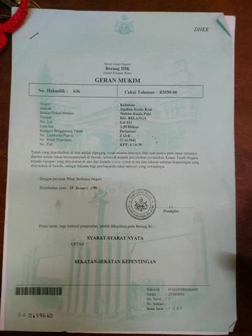 kg peria baru 9 ekar 1