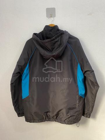 ASICS Y2K Black Blue Colorblock Hooded Jacket - photo 6 of 6