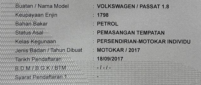 2017 Volkswagen PASSAT 1.8 TSI COMFORTLINE PLUS B8 - 3