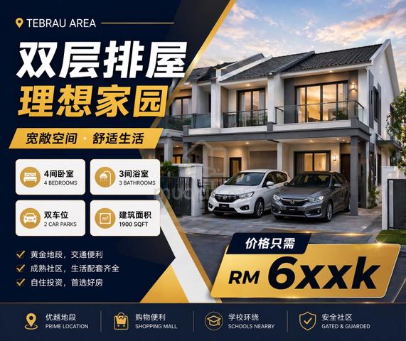 double storey house @tebrau area 1