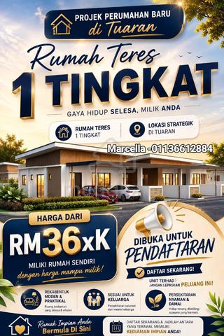 Tuaran Rumah Teres 1 Tingkat Projek Perumahan Baru 1