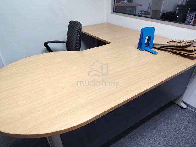 Meja Office L Shape 5x6 Kaki - photo 4 of 4