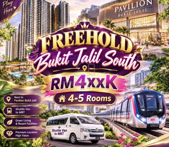 7 Mins to Pavilion 2 Bukit Jalil, Super Low Density Only 400 Units, FREEHOLD & Residential 1