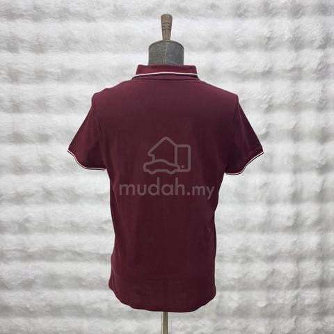 Moncler Polo Maroon Red with Logo fits - photo 2 of 5