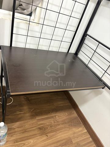 Loft Single Size Metal Bedframe with Study Table - photo 5 of 5