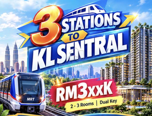 2 -3 Rooms / Dual Key【 LRT/MRT Sungai Besi - 2 stations to KL Sentral 】Furnished Condo 1
