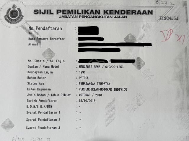 2018 Mercedes Benz GLC200 2.0 (X253) (A) - 3