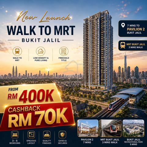 5 Mins Pavilion 2 ! 4 R  [ CASHBACK 80K ] Near MRT TRX - Big Balcony 1