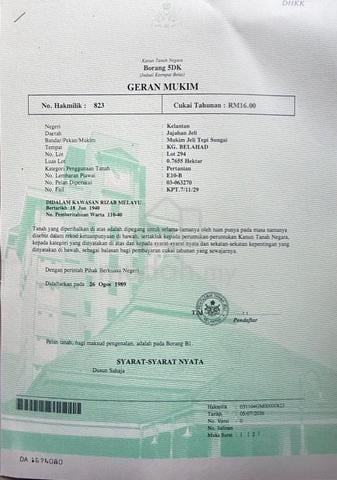 Tanah Pertanian untuk dijual 1