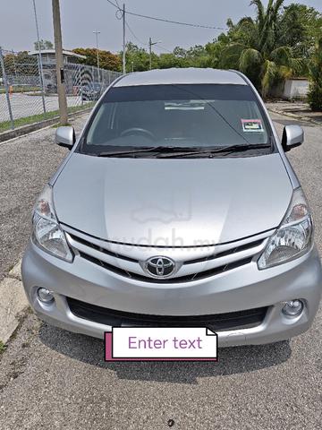 2012 Toyota AVANZA 1.5 E F652RM (A) - 2