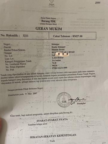 Freehold 2piece land in jeram kuala selangor 2