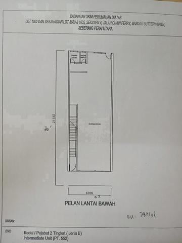 Double storey shop lot sale chain ferry butterworth near raja uda 1