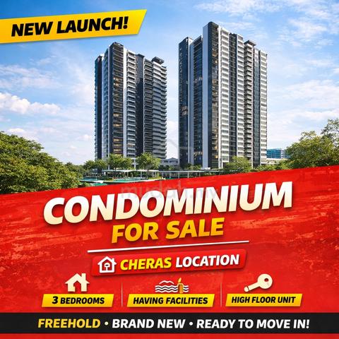 DEKAT MRT / LRTπ0% D/p πβΎοΈ Freehold, Fully Furnished + Rebat RM30,000 , ampang 1