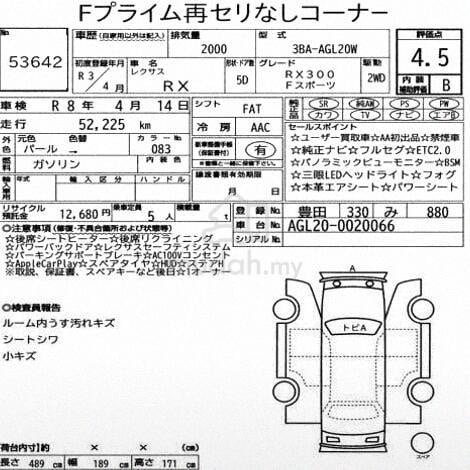 2021 Lexus RX300 2.0 F SPORT READY STOK/ FULL SPEC - 5