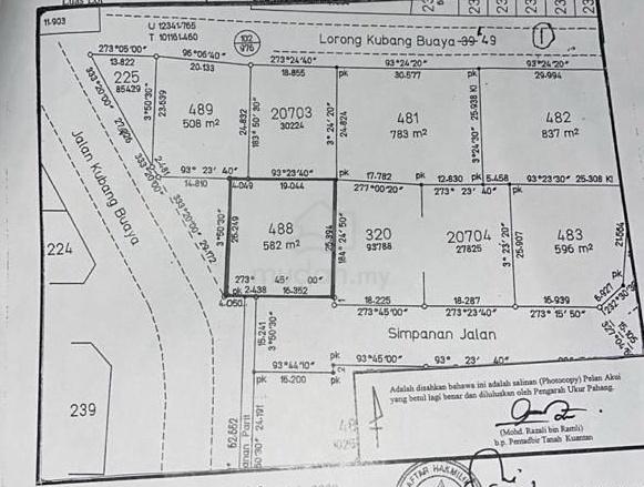 Tanah/Land Lot Lorong Kubang Buaya 1