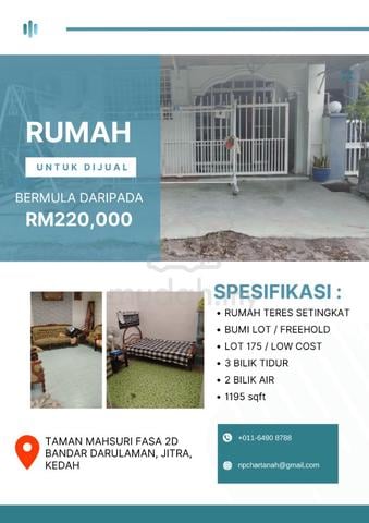 RUMAH SIAP RENOVATE – harga mampu milik! 💯 1