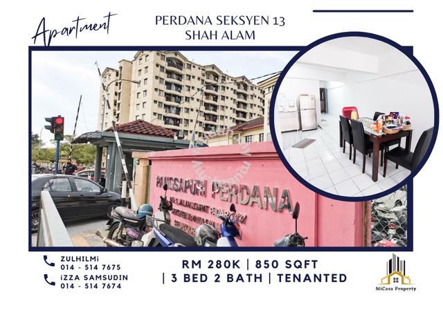Apartment Perdana Seksyen 13 Shah Alam Apartment Condominium For Sale In Shah Alam Selangor