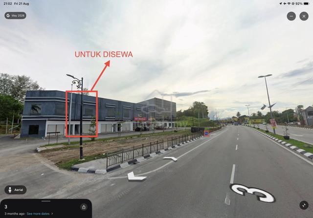 Untuk Disewa / For Rent Shoplot Setiu Depan KFC Setiu 1