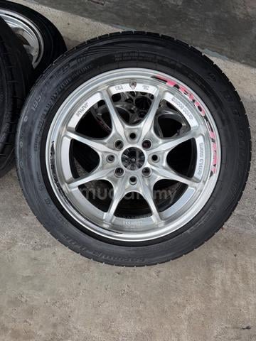 Rim mugen mf8 thailand 15 inch tayar 70% - photo 3 of 6