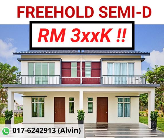 [FULL LOAN] FREEHOLD Double Storey Semi-D Serkam Mydin Jasin Cashback 1