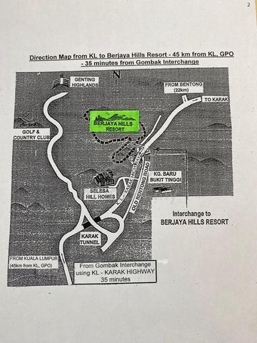 Berjaya Hill bungalow land bukit tinggi Bentong pahang high land 1