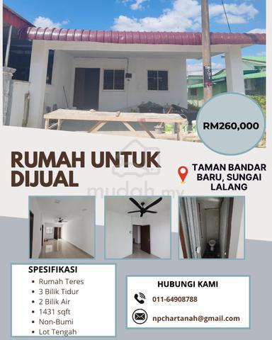 Rumah Untuk Dijual Taman Bandar Baru Sungai Lalang, Bedong 1