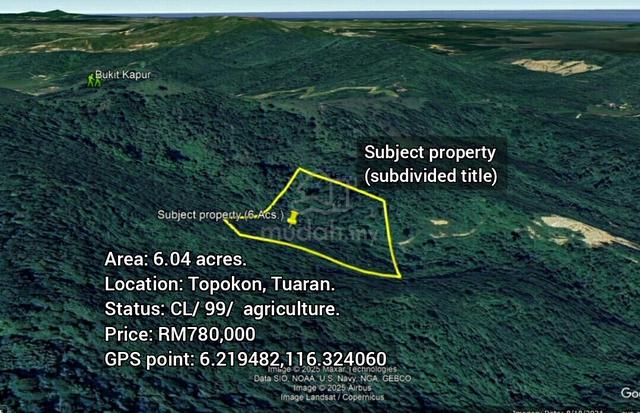 Land at Tuaran | Topokon |Telipok | Menggatal 1