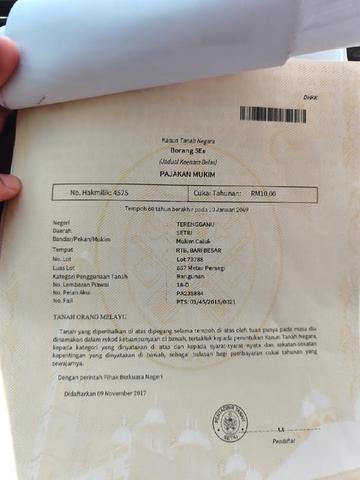 Tanah suku ekar di telaga papan 1