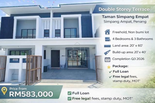 Double Storey Terrace Taman Simpang Empat, Simpang Ampat, Penang 1